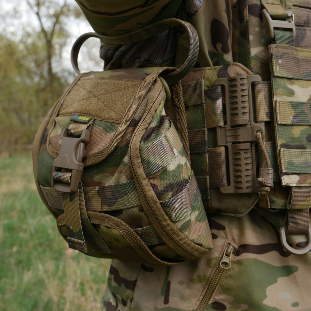 Подсумок-аптечка (быстрый сброс) Kiborg GU Cordura Multicam. Медицинский подсумок на пояс, тактическая аптечка Киев - изображение 8