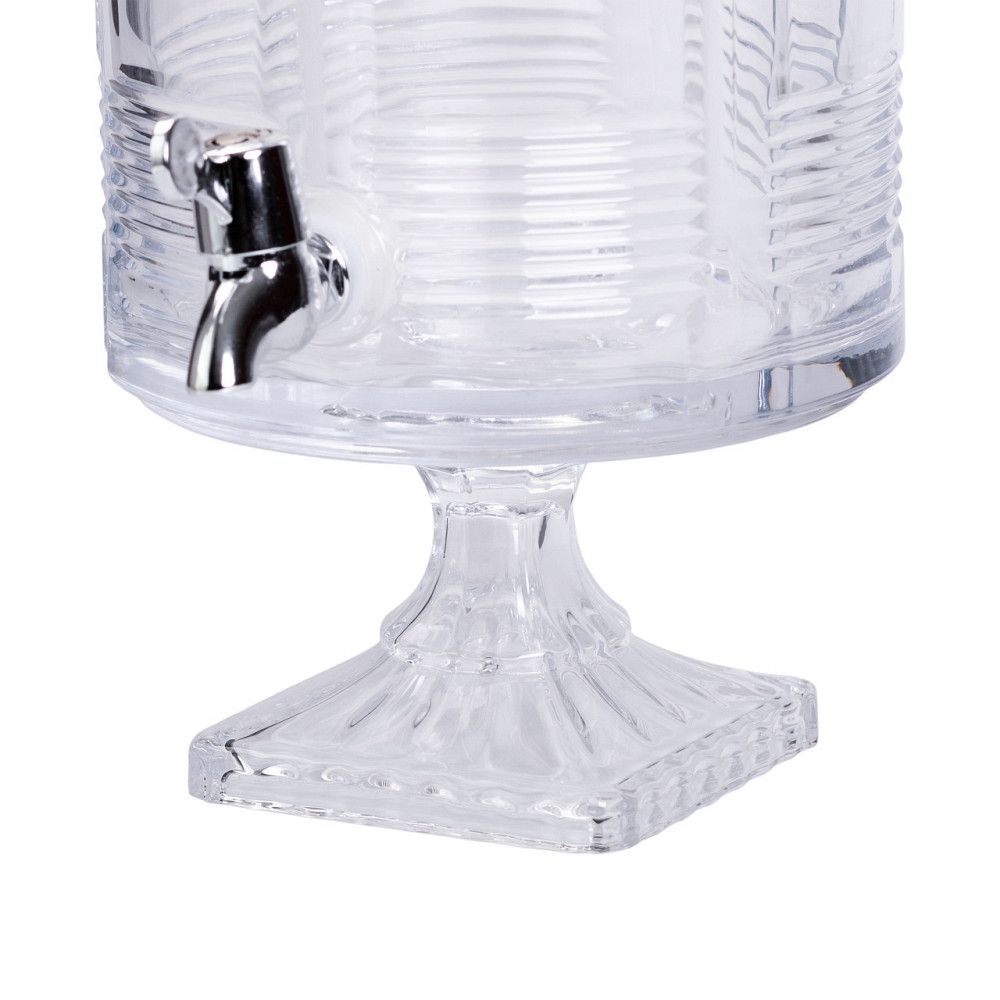 Стеклянная лимонадница с краном и подставкой, 4.5 л Киев - изображение 1