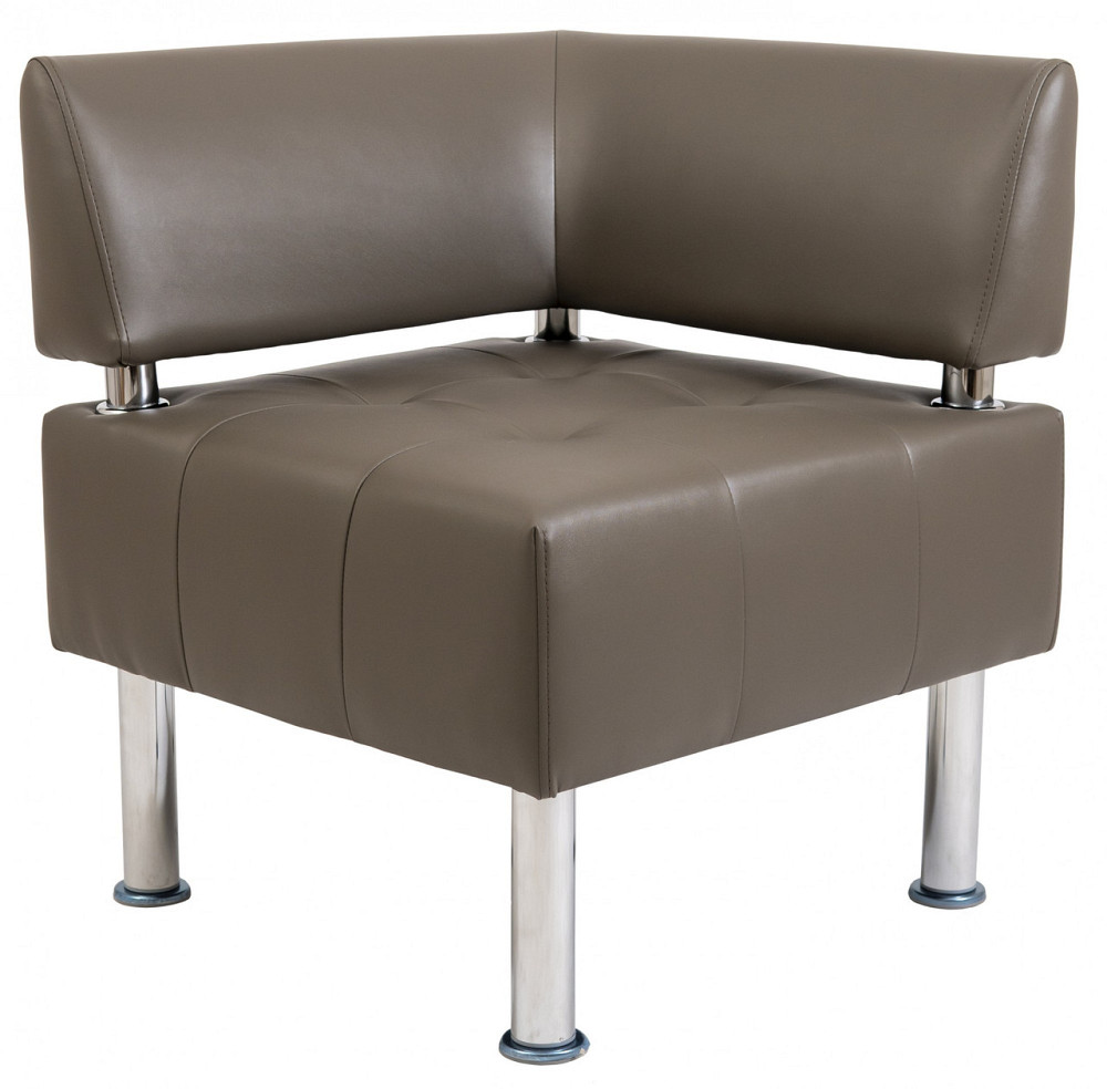 Диван Office Boom угол 650х650х750 Коричневый Киев - изображение 2