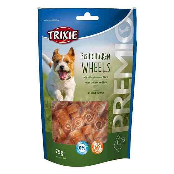 Trixie (TX-31748) Premio Fish Chicken Wheels ласощі для собак рулетики з куркою і рибою 75 г Вінниця