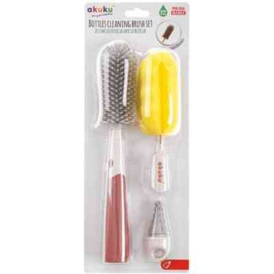 Щеточка для мытья бутылочек Akuku набор (A0512) Винница