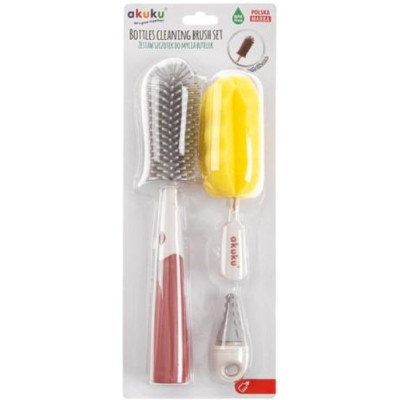 Щеточка для мытья бутылочек Akuku набор (A0512) Винница - изображение 1