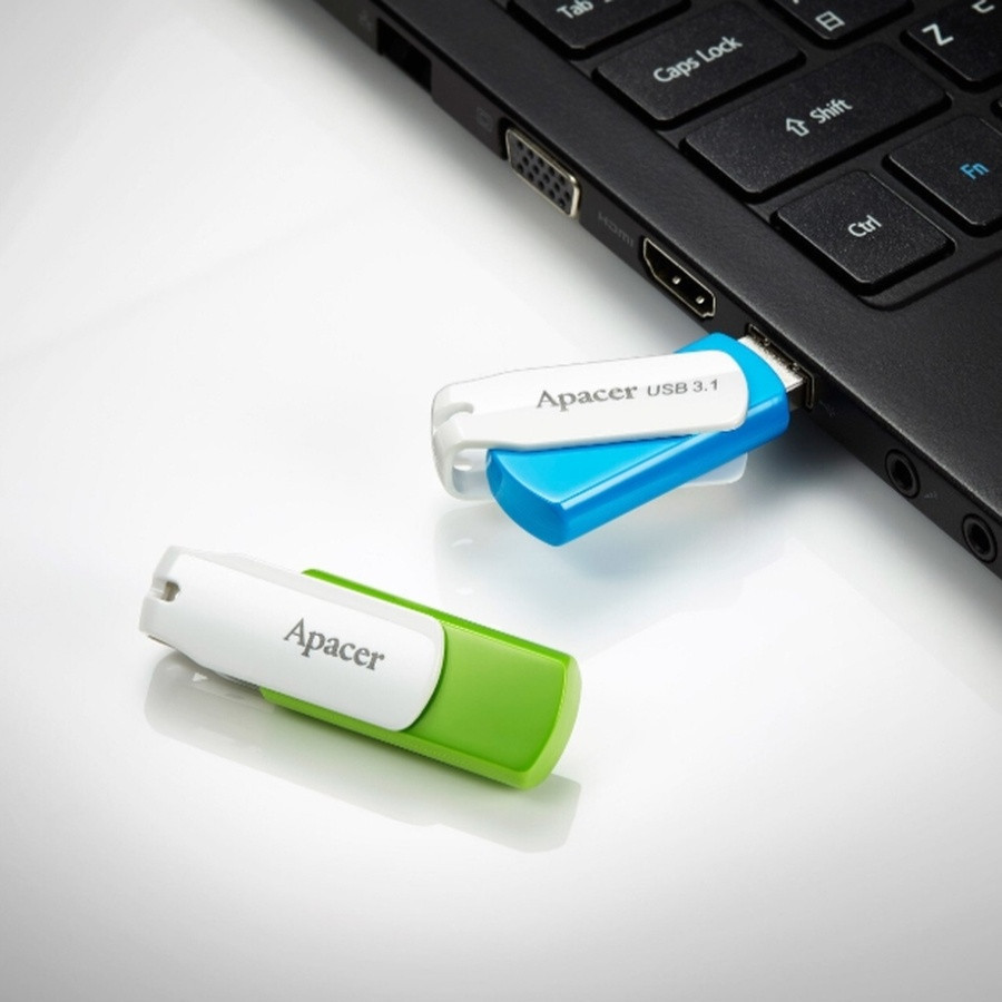 Флешка Apacer USB накопичувач 2.0 AH335 32Gb green AP32GAH335G-1 Одеса - фото 5