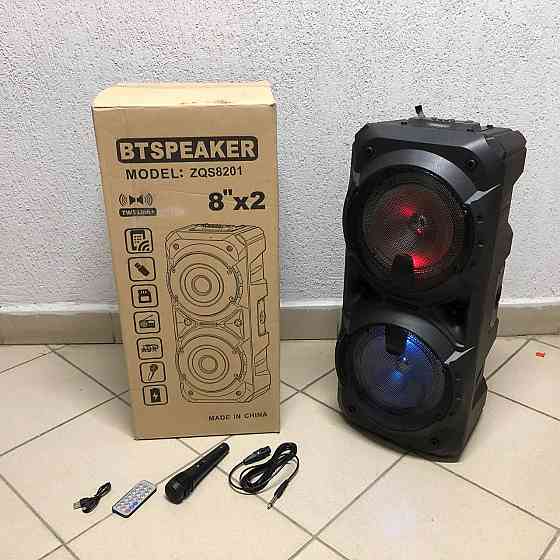 Акустична блютуз колонка гучна потужна, Світиться блютуз колонка з хорошим звуком KA-25 Київ