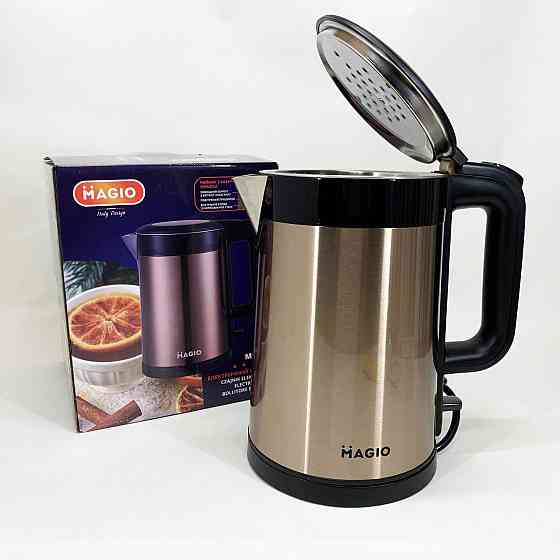 Ергономічний електричний чайник MAGIO, Чайник металевий для дому електричний для дому красивий JY-28 Івано-Франківськ