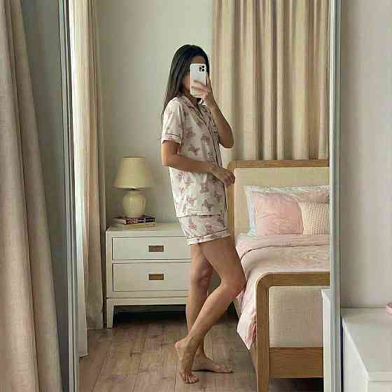 Жіноча ніжна піжама-трійка з милими ведмедиками з бавовни 44 Одеса