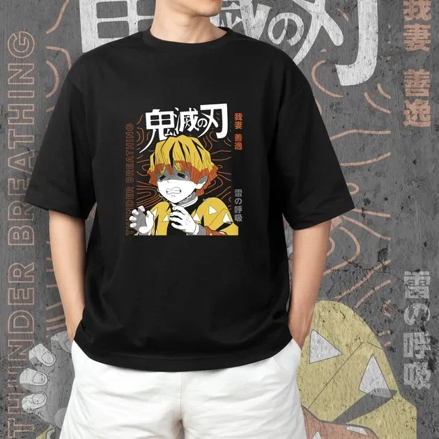 Футболка для підлітка хлопчика з принтом Клинок, рассекающий демонов Зеніцу Розмір 160 Anime10396 Дніпро - фото 3