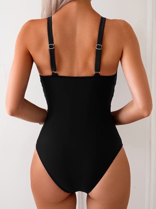 Купальник жіночий цілісний Чорний L Харків - фото 5