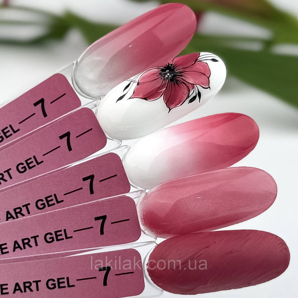 Гель-фарба для омбре Crooz Art gel ombre № 07 (малиново-рожевий) 3мл Херсон - фото 1