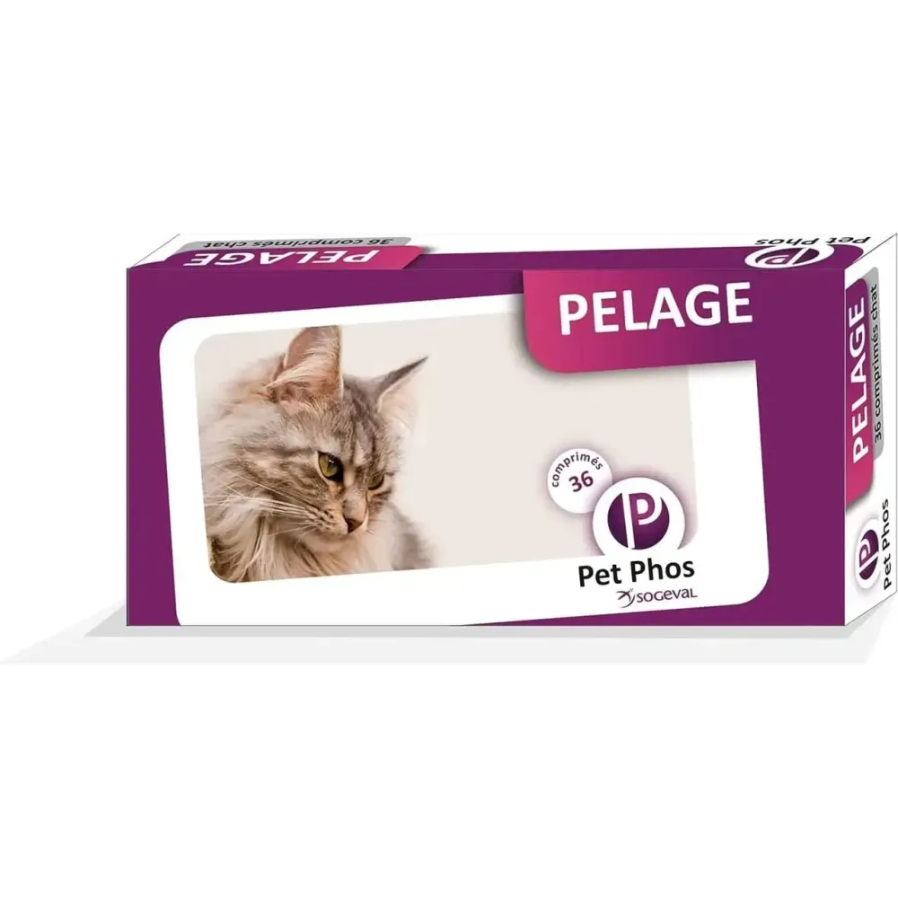 Ceva Pet Phos Pelage Cat вітаміни для захисту та покращення шкірного та шерстного покриву у котів, 36 табл. Вінниця - фото 1