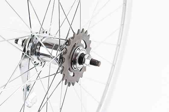 Колесо 28" заднє, обід "крапля" алюмінієвий, втулка ХВЗ VELOSTEEL (Чехія) 14Gх36H, крепл. гайка, сіре Київ