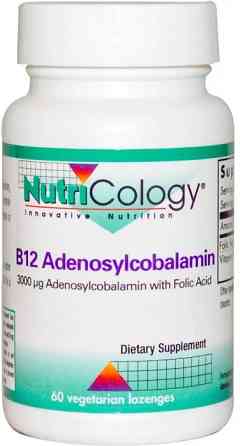 Вітамін В12 (аденозилкобаламін) Nutricology B12 Adenosylcobalamin 60 льод Київ