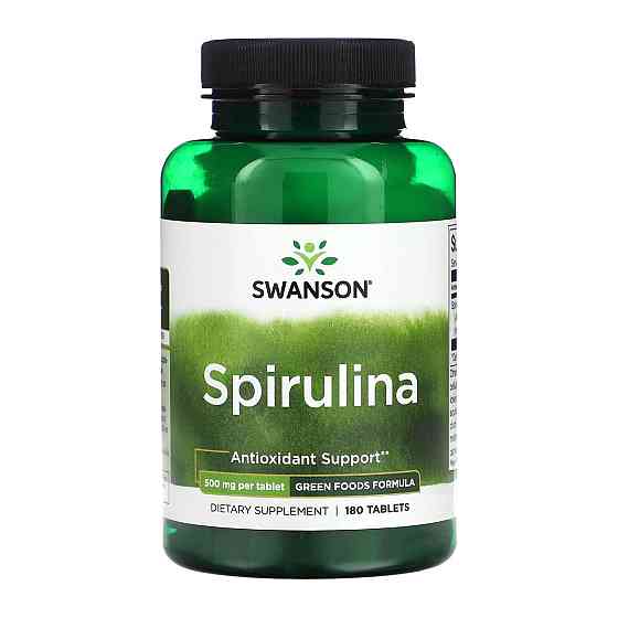 Спирулина Swanson Spirulina 500mg 180 таб Киев