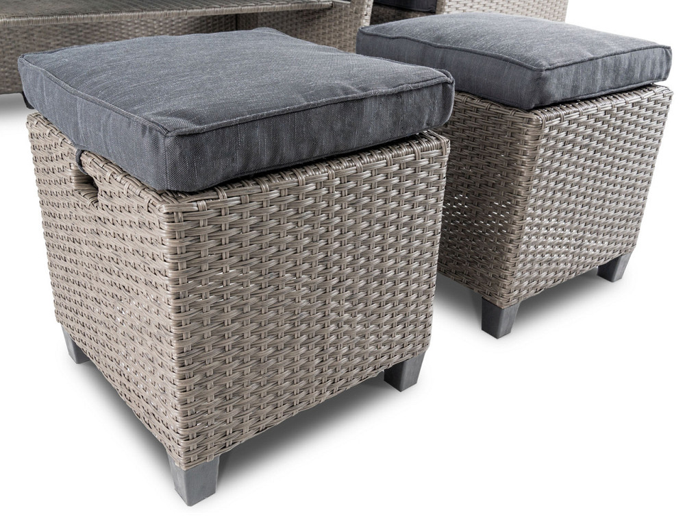 Набір садових меблів Di Volio Livorno Сірий/Графітовий Киев - изображение 2