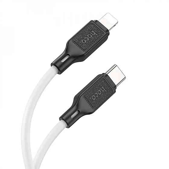 Кабель HOCO X90 Cool silicone PD charging data cable for iP White Київ