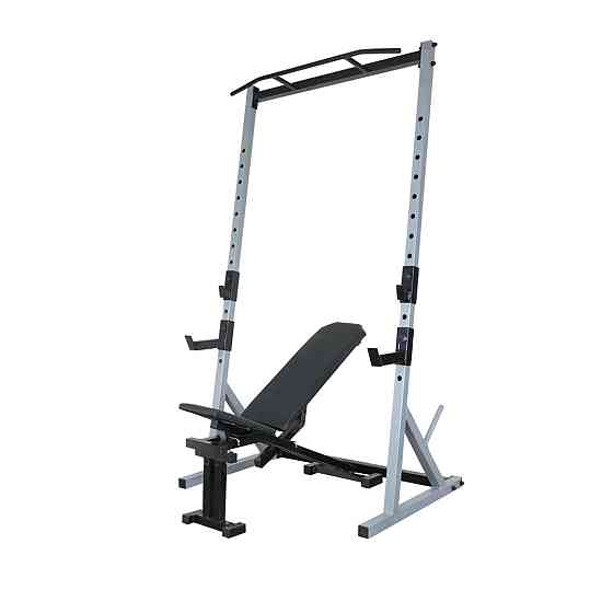 Лавка з від'ємним кутом 40 на 40 мм + Стійки з турником 50 на 50 мм Київ