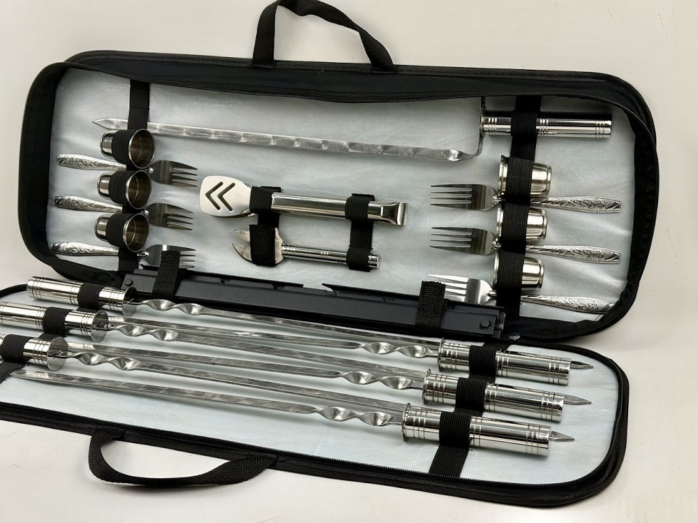 Подарунковий набір шампурів ПЛАНШЕТ No3 HAPPY DAYS Подарункові набори для шашлику Тернопіль - фото 8