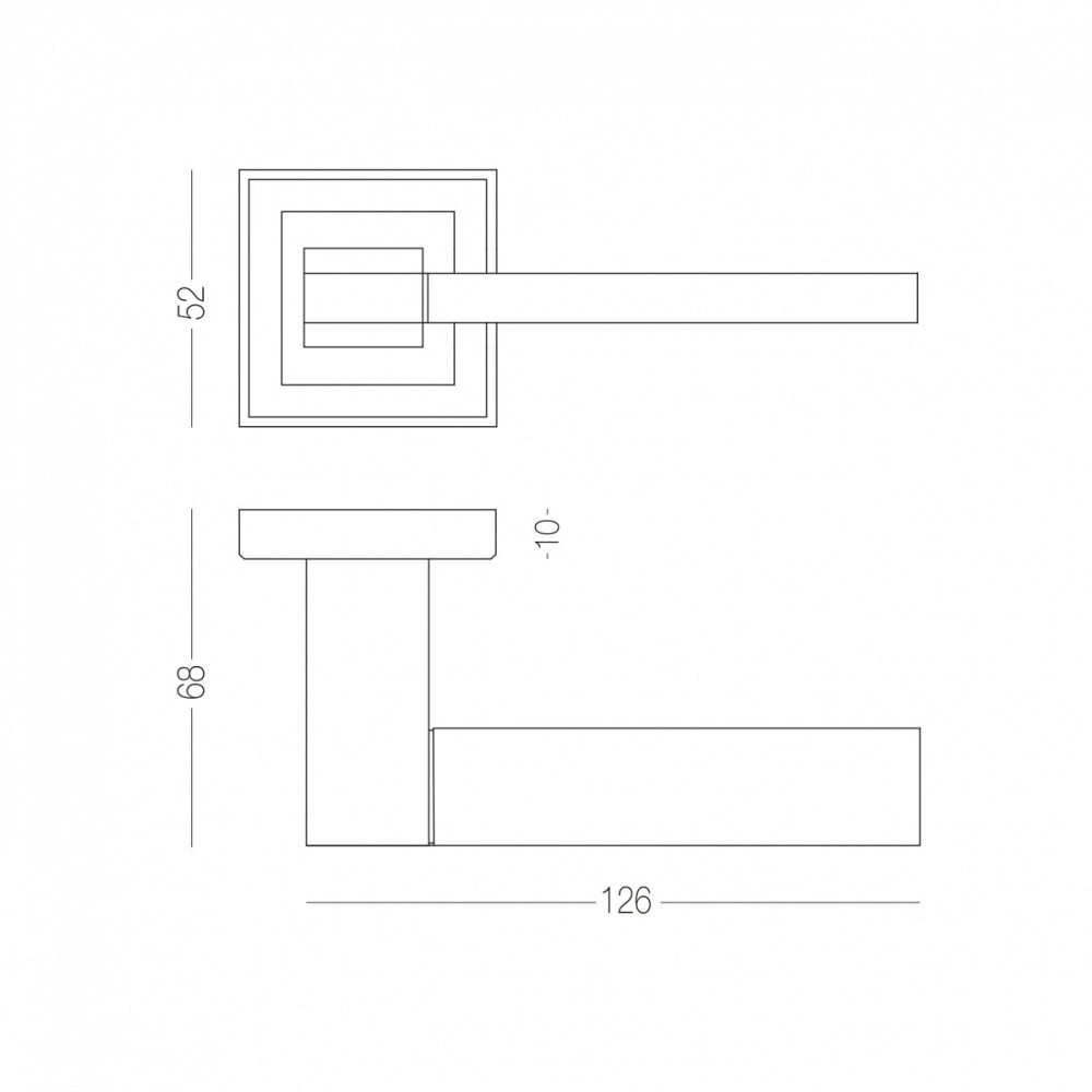 РУЧКА ДЛЯ ДВЕРЕЙ НА РОЗЕТЦІ GIRONA Київ - фото 3