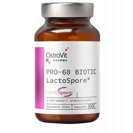 Пробіотик Ostrovit Pharma PRO-60 BIOTIC LactoSpore 60 caps Луцьк
