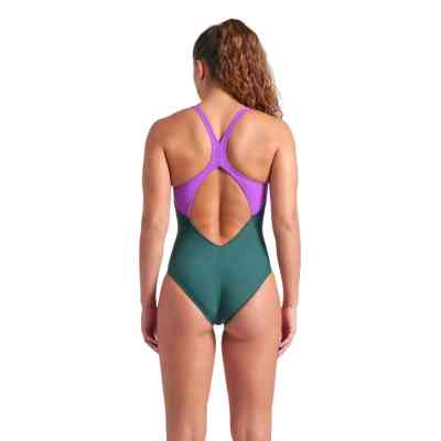 Купальник Arena Bright Glare Swimsuit V Back 008930-690 зелений 42 (3468337533689) Вінниця
