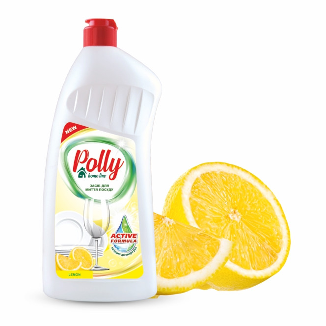 Засіб для миття посуду Polly лимон, 1000мл Львів - фото 1