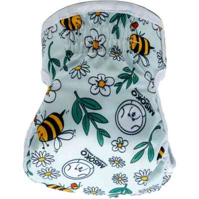 Підгузки для тварин MISOKO&amp;CO багаторазові для собак-сук, з бджолами, S 1 шт. світло-блакитні (HAINMSK63942) Вінниця