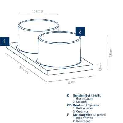 Набір для фондю Kela Gunten, 2 чаші та підставка (10069) Вінниця