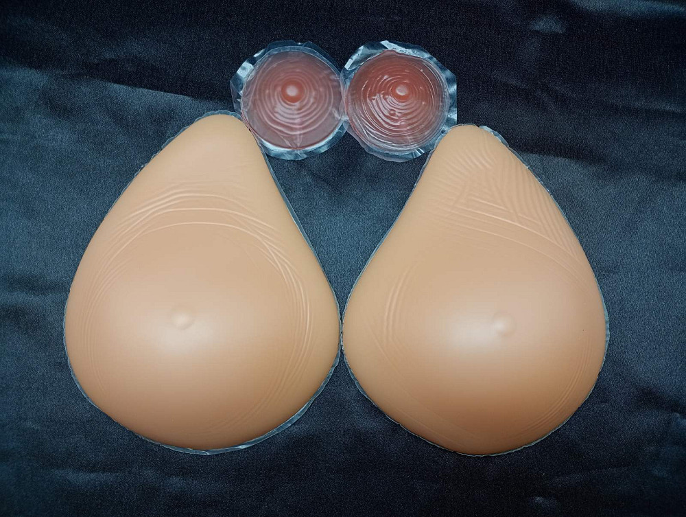 Реалістичні силіконові груди IVITA розмір CC / 105A / 100B / 95C 18*13.5*5см Луцьк - фото 6