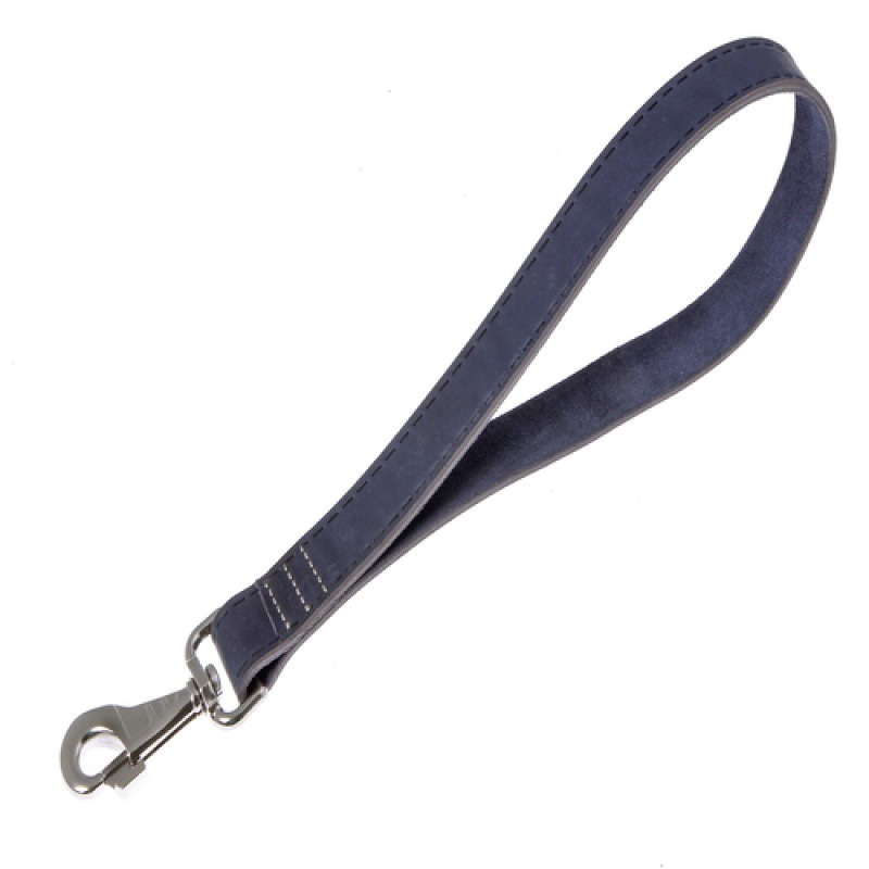 6845 Ручка-воділка 25мм "КЛАСИК ПРЕМІУМ" шкіряна з прокаткою шва Синій Вінниця - фото 1