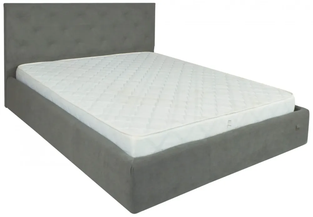 Кровать Bristol Comfort 120 х 190 см Aston 16 С подъемным механизмом и нишей для белья Серый Киев - изображение 1