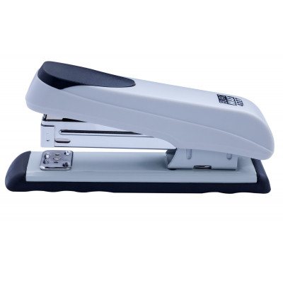 Степлер Buromax пластиковый, 20 л., скобы №24; 26, 136х36,5х53 мм, серый (BM.4227-09) Винница - изображение 1