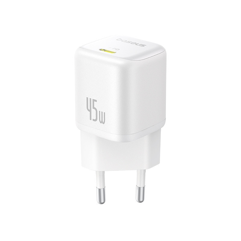 Мережевий зарядний пристрій Baseus PicoGo GaN Fast Charger 1C 45W EU Moon White Одеса - фото 7