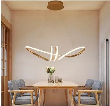 Світлодіодна люстра Атмосфера PJ815 75см (Золота) Вінниця - фото 2