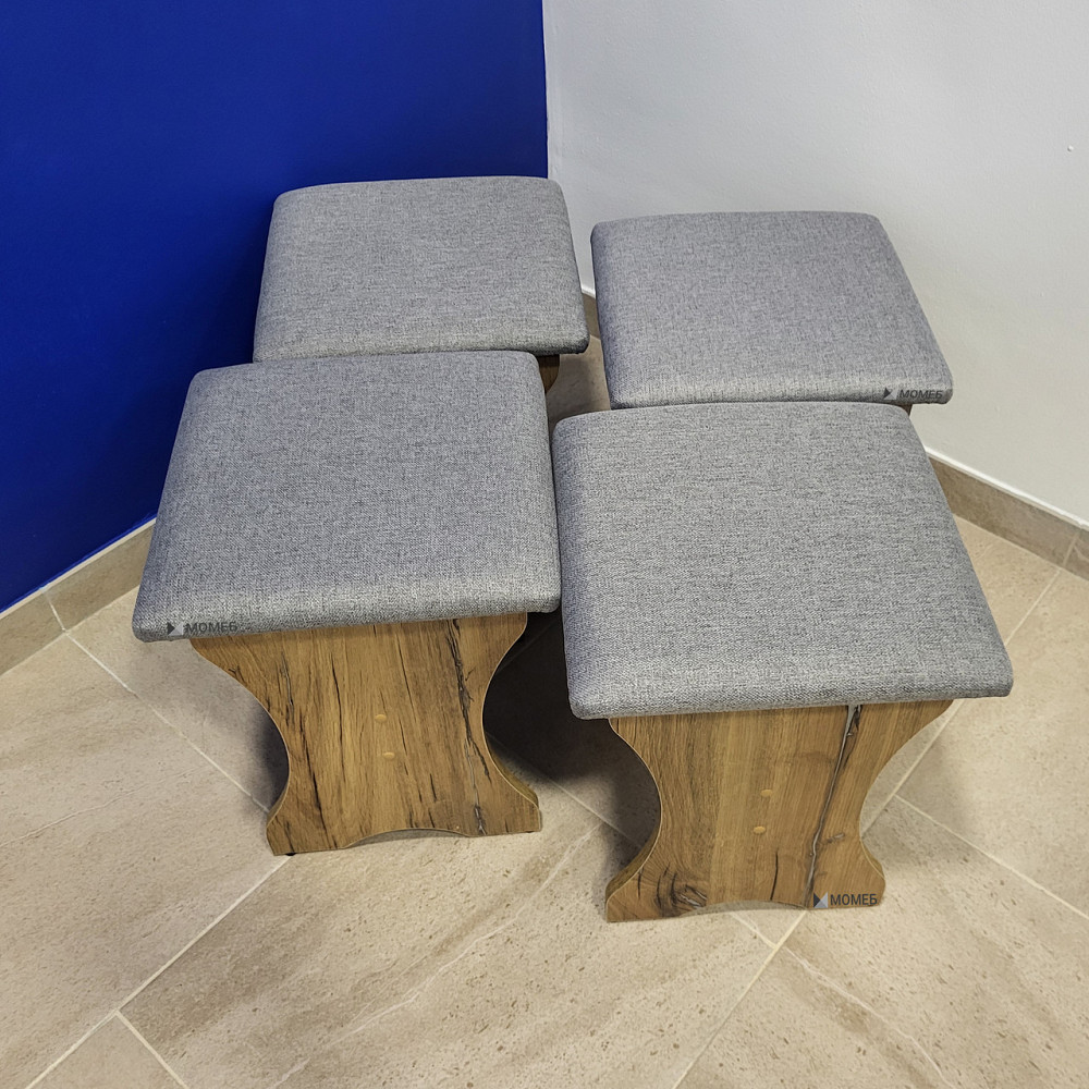 Четыре табуретки (комплект 4 шт) 35х35х44 см / МС - Дуб Флагшток Львов - изображение 5