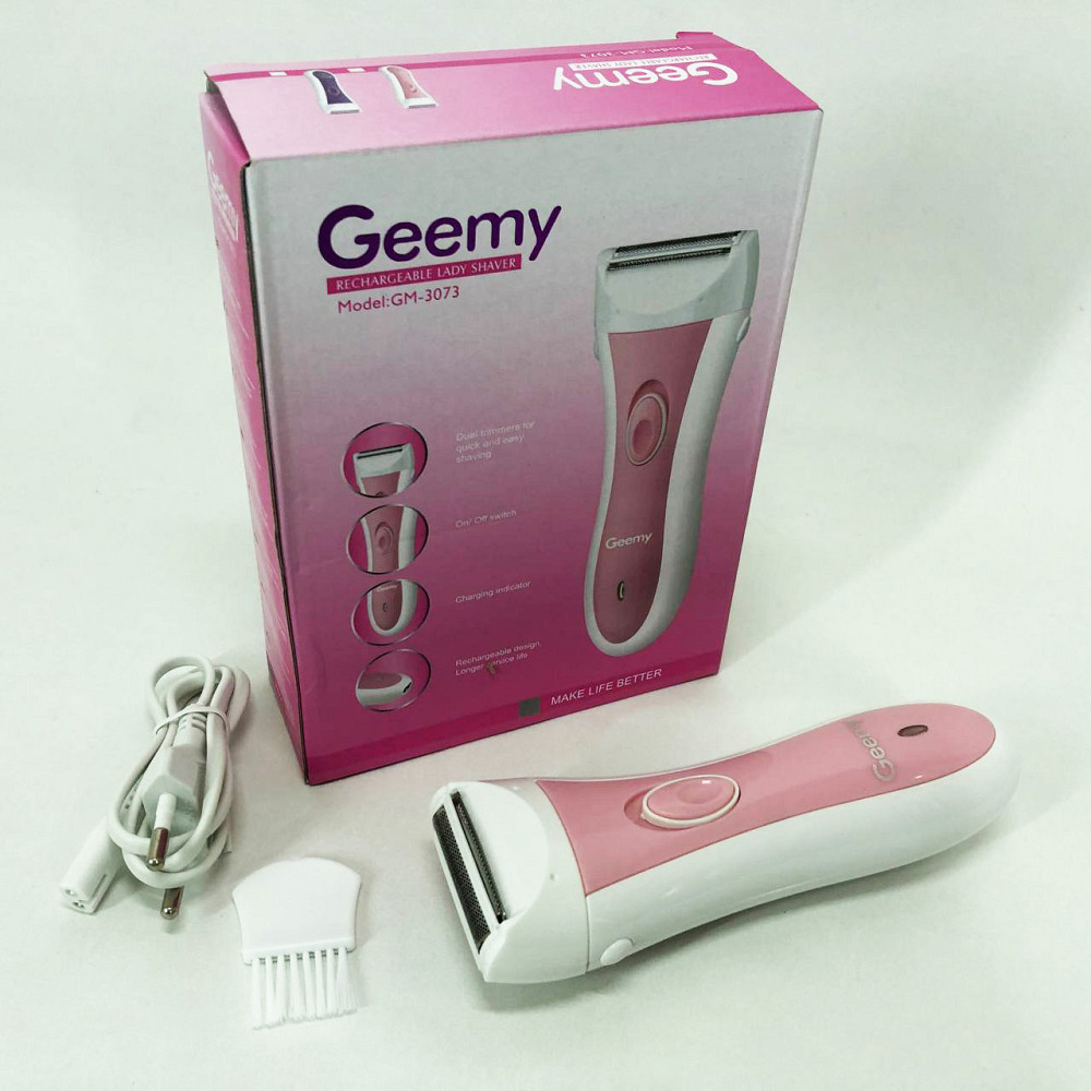 Акумуляторний епілятор GEMEI GM-3073 час роботи 40 хв, 1 насадка для гоління, 1 швидкість для сухої шкіри Одеса - фото 1