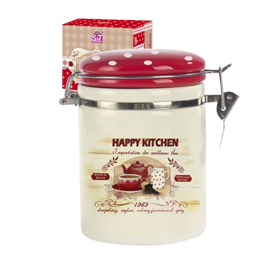 Ємність для сипучих продуктів Happy Kitchen 1200мл d10см/h16см S&T 631-11 Житомир