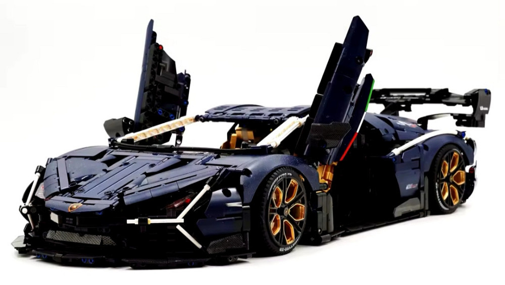 Конструктор машинка и GULY 10624 Lamborghini Aventador маштаб 1:8 4106 деталей Ламборджини Киев - изображение 2