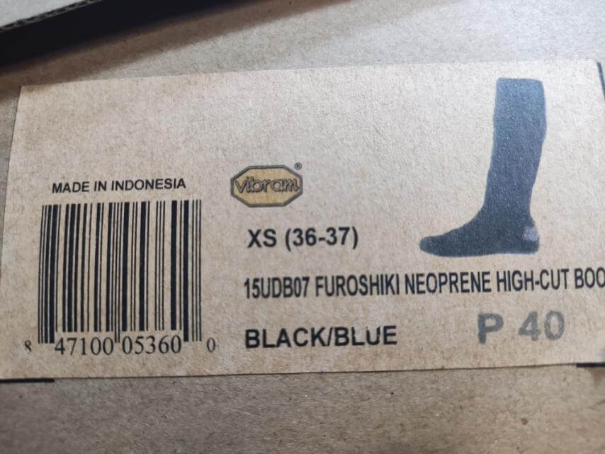 Чоботи чорно-сині Furoshiki Vibram високі, розмір 36-37 Київ - фото 2