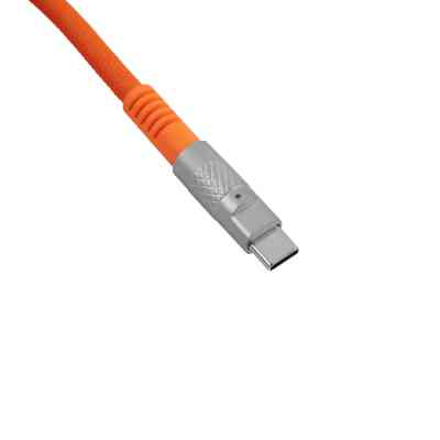 Дата кабель USB-C + USB A to USB-C 1.0m Double-Sleeved Geek orange Keychron (CAB22_KEYCHRON) Вінниця