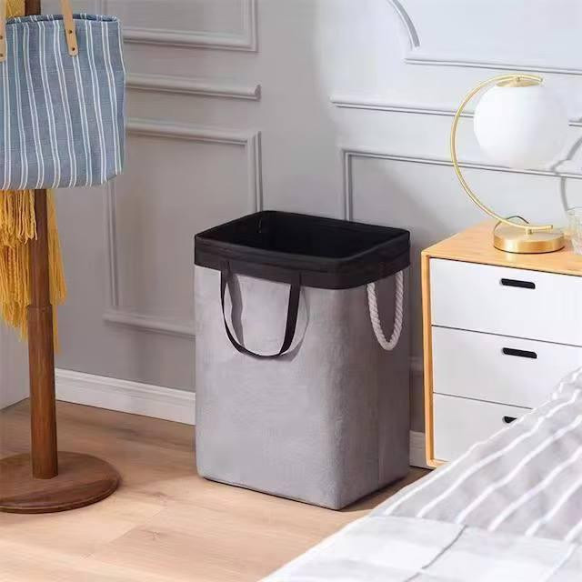 Контейнер складаний для білизни, зі знімним мішком-сіткою, з ручками, сірий Кам'янець-Подільський - фото 1