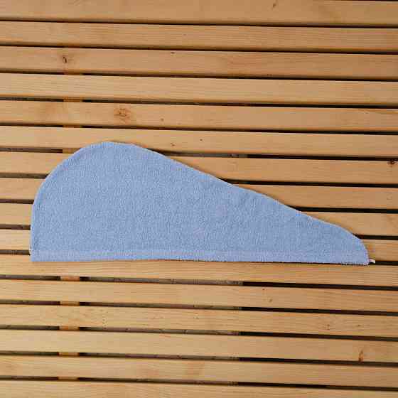 Полотенце для волос тюрбан махровый YouStar 75х26 см 100% Хлопок 400г/м2 (Голубой) Сумы