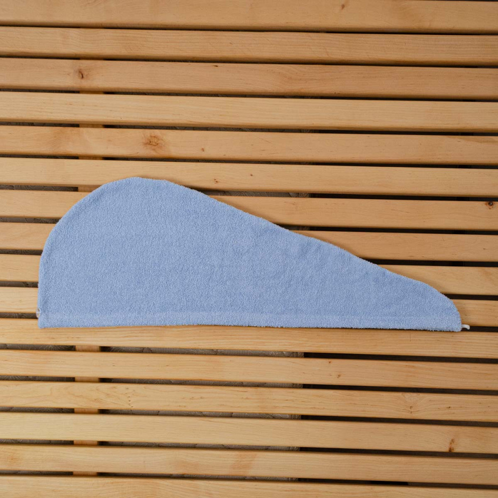 Полотенце для волос тюрбан махровый YouStar 75х26 см 100% Хлопок 400г/м2 (Голубой) Сумы - изображение 6