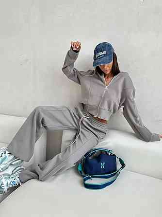 Женский утепленный прогулочный костюм двойка из трехнитки на флисе Одесса