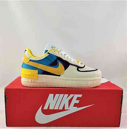 Кроссовки Nike Force Белые Женские Найк Разноцветные Форсы Shadow (размеры: 37,39) Видео Обзор Днепр