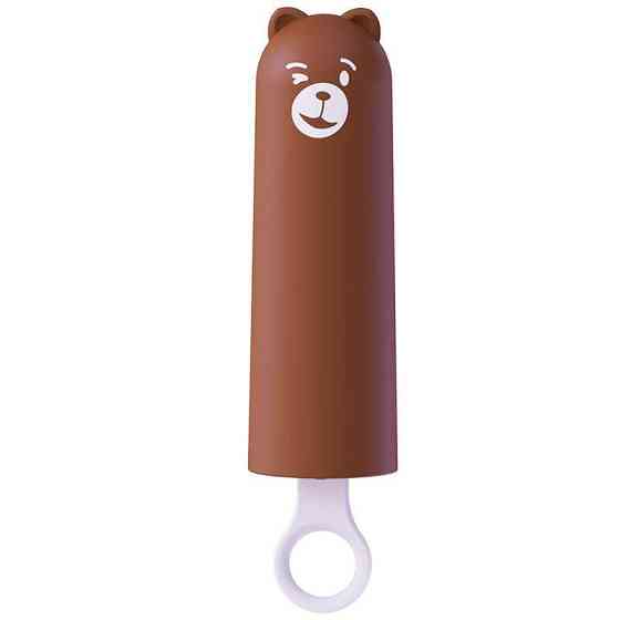 Вібратор CuteVibe Teddy Brown (Pink Dildo), реалістичний вібратор під виглядом морозива Sex Aura Київ