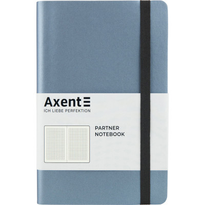 Блокнот Axent Partner Soft, 125х195, 96л, клет, серебряно-синий (8206-14-A) Винница - изображение 1
