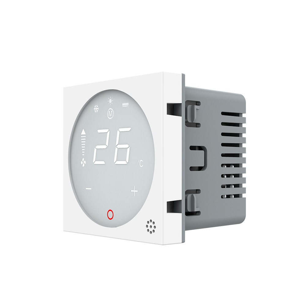 Термостат (терморегулятор) сенсорний для внутрішньопідлогового конвектора водяного опалення та фанкойла LIVOLO, білий, модуль без рамки (VL-FCA-2WPS72 Коломыя - изображение 8
