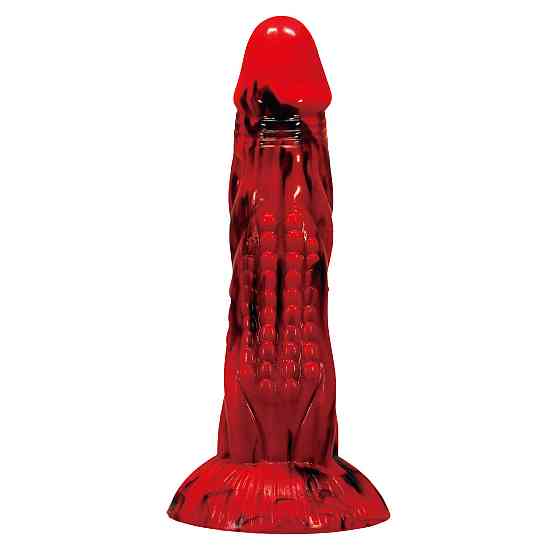 Фаллоимитатор силиконовый Power Monsters Minotaur на присоске, красный, 21 см Sex Aura Киев