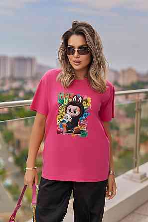 Базова жіноча футболка з малюнком "Labubu" | Норма і батал Київ