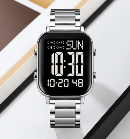 Чоловічий наручний годинник Skmei 2259 (Сріблястий з чорним) Київ